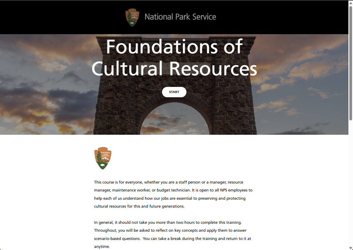 NPS Cultural Resources Training
