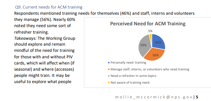 Archeological Collections Management Training Development